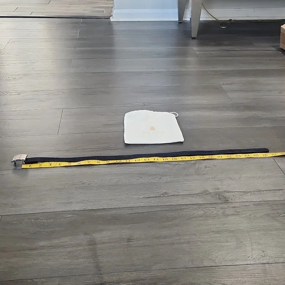 Gucci Child belt navy blue suede size S - Picture 4 of 11